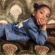 Mini Rodini - Mini Rodini x Wrangler Peace Dove Jeansjacke in Blau - 3-5 Jahre (104/110) - 7332754609608 - littlehipstar.com