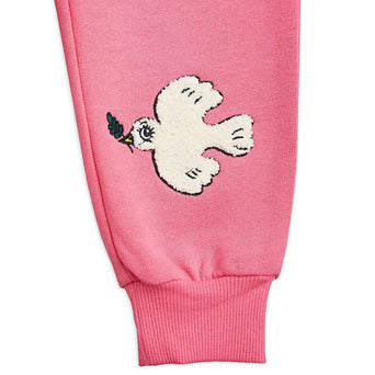 Mini Rodini - Mini Rodini x Wrangler Peace Dove Jogginghose in Pink - 3-5 Jahre (104/110) - 7332754610635 - littlehipstar.com