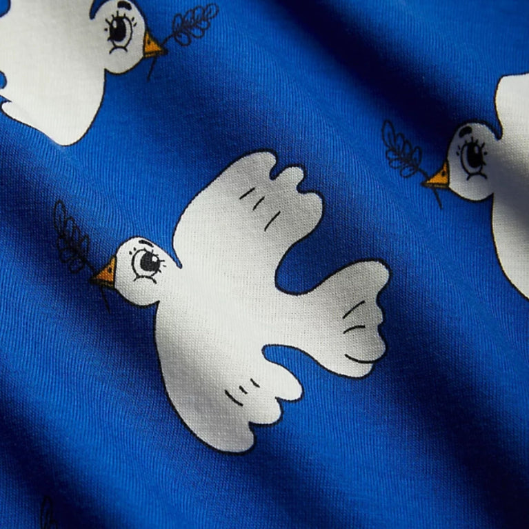 Mini Rodini - Mini Rodini x Wrangler Peace Dove T-Shirt in Blau - 3-5 Jahre (104/110) - 7332754610239 - littlehipstar.com