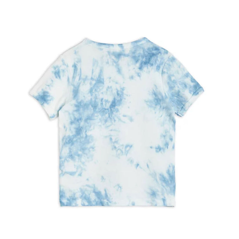 Mini Rodini - Mini Rodini x Wrangler Peace Dove Tie Dye Batik T-Shirt in Blau - 3-5 Jahre (104/110) - 7332754609882 - littlehipstar.com