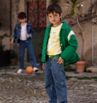Mini Rodini - Mini Rodini x Wrangler Straight Denim Jeans in Blau - 3-5 Jahre (104/110) - 7332754610420 - littlehipstar.com