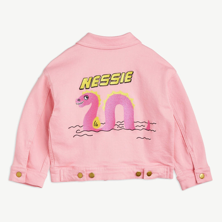Mini Rodini - Nessie Denim Jeansjacke aus Bio-Baumwolle in Pink - 3-5 Jahre (104/110) - 7332754572353 - littlehipstar.com