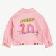Mini Rodini - Nessie Denim Jeansjacke aus Bio-Baumwolle in Pink - 3-5 Jahre (104/110) - 7332754572353 - littlehipstar.com