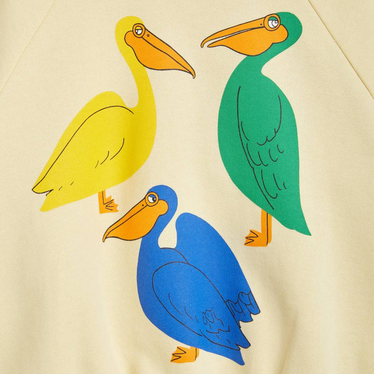 Mini Rodini - Pelican Sweatshirt aus Bio-Baumwolle in Gelb - 1.5-3 Jahre (92/98) - 7332754602234 - littlehipstar.com