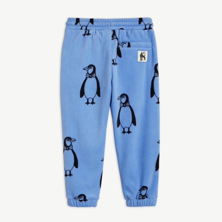 Mini Rodini - Penguin Fleecehose aus recyceltem Material in Blau - 3-5 Jahre (104/110) - 7332754608403 - littlehipstar.com