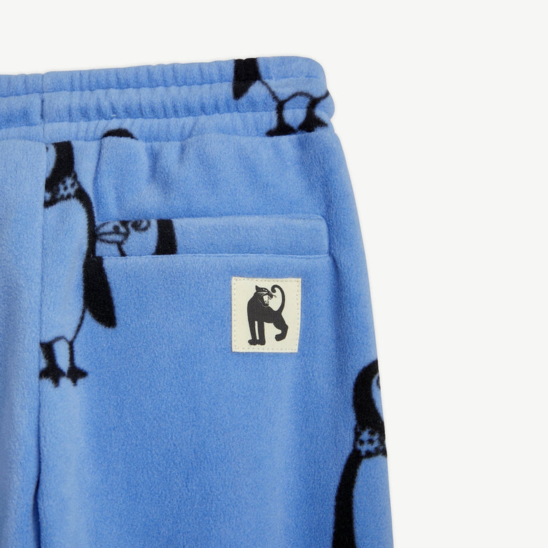 Mini Rodini - Penguin Fleecehose aus recyceltem Material in Blau - 3-5 Jahre (104/110) - 7332754608403 - littlehipstar.com