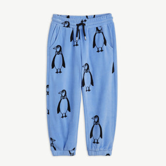 Mini Rodini - Penguin Fleecehose aus recyceltem Material in Blau - 3-5 Jahre (104/110) - 7332754608403 - littlehipstar.com