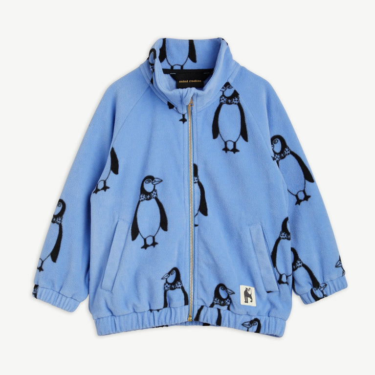 Mini Rodini - Penguin Fleecejacke aus recyceltem Material in Blau - 3-5 Jahre (104/110) - 7332754608328 - littlehipstar.com