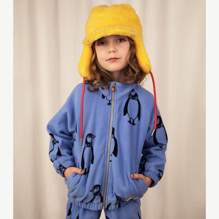 Mini Rodini - Penguin Fleecejacke aus recyceltem Material in Blau - 3-5 Jahre (104/110) - 7332754608328 - littlehipstar.com