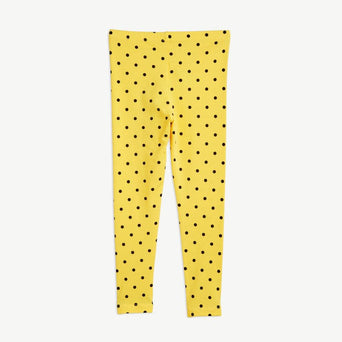 Mini Rodini - Polka Dot Leggings aus Bio-Baumwolle in Gelb - 9 Monate - 1.5 Jahre (80/86) - 7332754586367 - littlehipstar.com