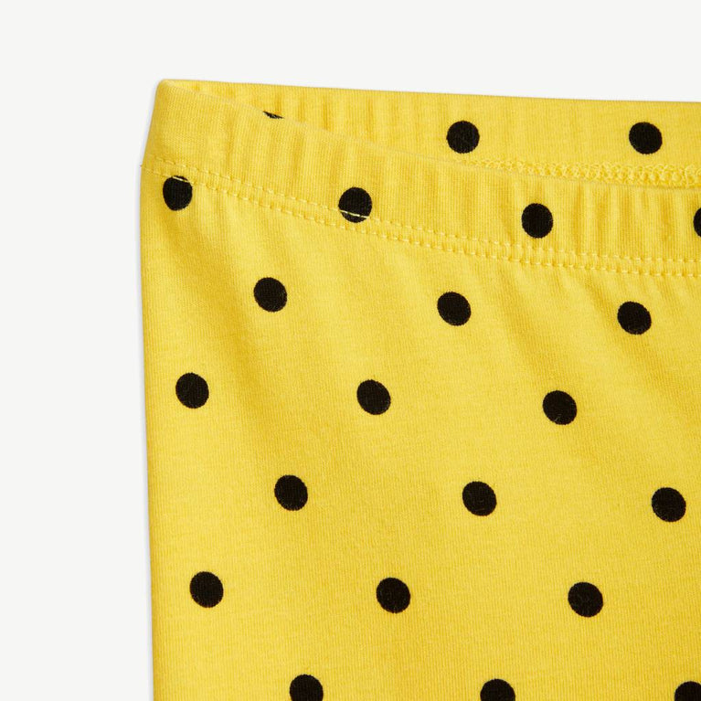 Mini Rodini - Polka Dot Leggings aus Bio-Baumwolle in Gelb - 9 Monate - 1.5 Jahre (80/86) - 7332754586367 - littlehipstar.com