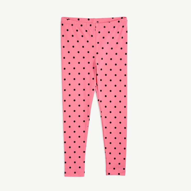 Mini Rodini - Polka Dot Leggings aus Bio-Baumwolle in Pink - 3-5 Jahre (104/110) - 7332754586398 - littlehipstar.com