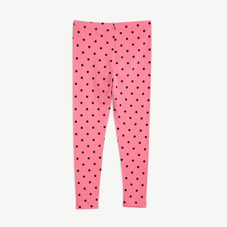Mini Rodini - Polka Dot Leggings aus Bio-Baumwolle in Pink - 9 Monate - 1.5 Jahre (80/86) - 7332754586459 - littlehipstar.com