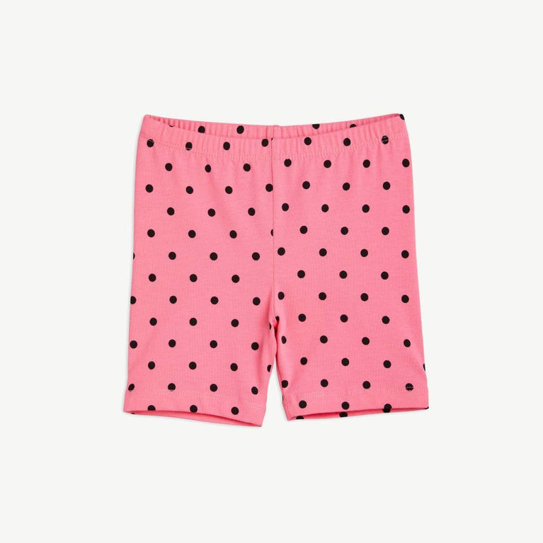 Mini Rodini - Polka Dot Shorts Radlerhose aus Bio-Baumwolle in Pink - 9 Monate - 1.5 Jahre (80/86) - 7332754587333 - littlehipstar.com