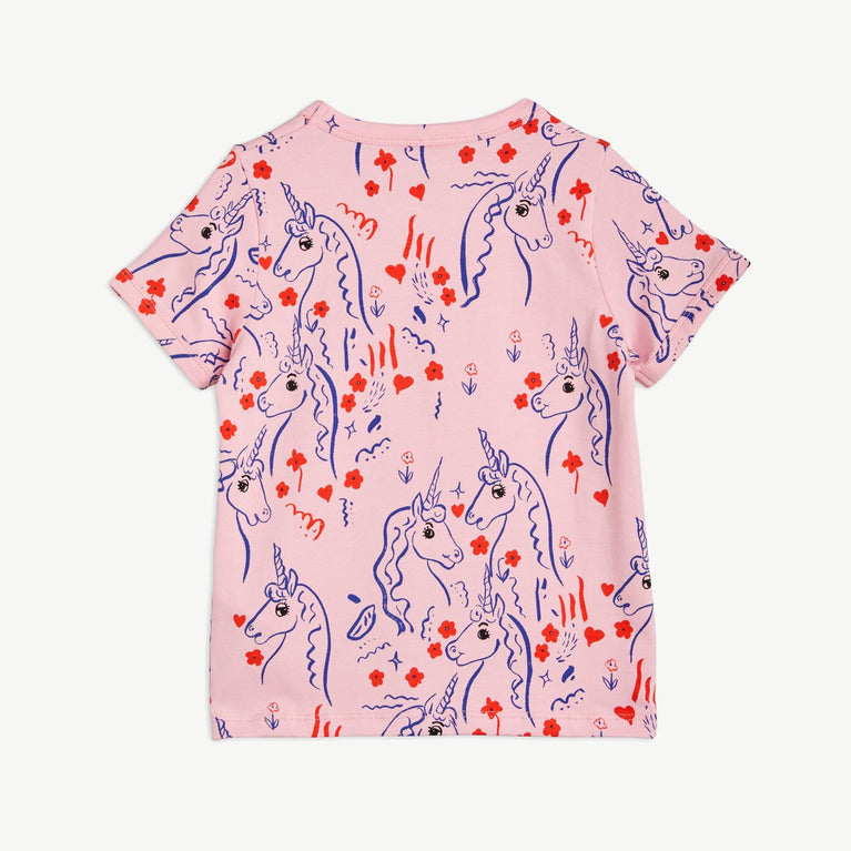 Mini Rodini - Scottish Unicorns Shirt aus Bio-Baumwolle in Pink - 9 Monate - 1.5 Jahre (80/86) - 7332754574067 - littlehipstar.com