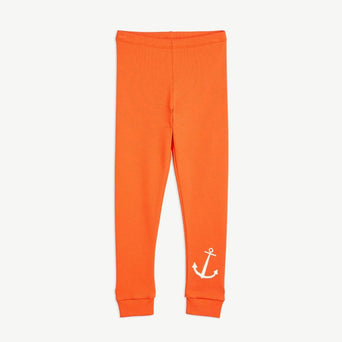 Mini Rodini - Skipper Gerippte Leggings aus Bio-Baumwolle in Rot - 1.5-3 Jahre (92/98) - 7332754603873 - littlehipstar.com