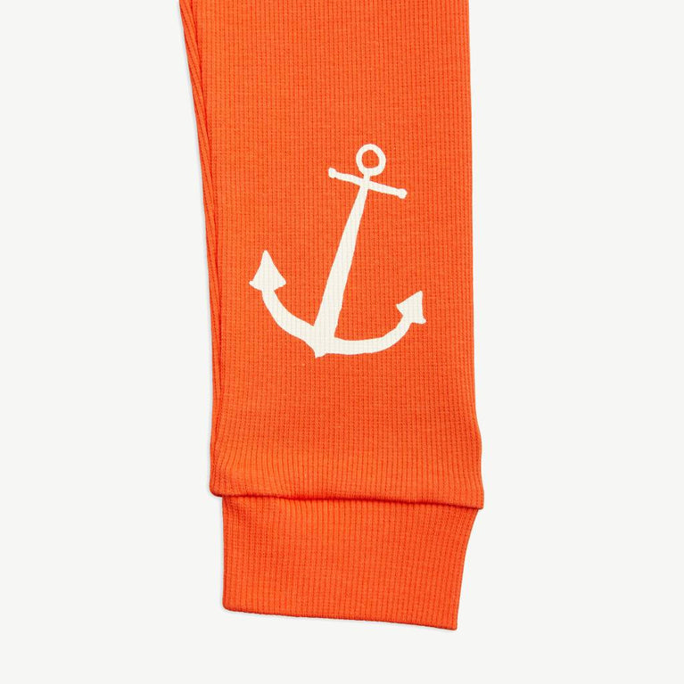 Mini Rodini - Skipper Gerippte Leggings aus Bio-Baumwolle in Rot - 1.5-3 Jahre (92/98) - 7332754603873 - littlehipstar.com