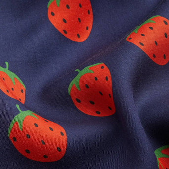 Mini Rodini - Strawberries Kleid aus Tencel in Blau - 3-5 Jahre (104/110) - 7332754588934 - littlehipstar.com