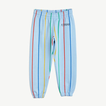 Mini Rodini - Stripe Jogginghose aus Bio-Baumwolle in Blau - 1.5-3 Jahre (92/98) - 7332754604399 - littlehipstar.com