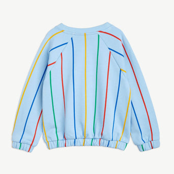 Mini Rodini - Stripe Sweatshirt aus Bio-Baumwolle in Blau - 1.5-3 Jahre (92/98) - 7332754601688 - littlehipstar.com