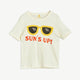 Mini Rodini - Sun's Up T-Shirt aus Bio-Baumwolle in Offwhite - 3-5 Jahre (104/110) - 7332754590364 - littlehipstar.com