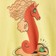 Mini Rodini - Unicorn Seahorse Sweatshirt aus Bio-Baumwolle in Gelb - 1.5-3 Jahre (92/98) - 7332754603057 - littlehipstar.com