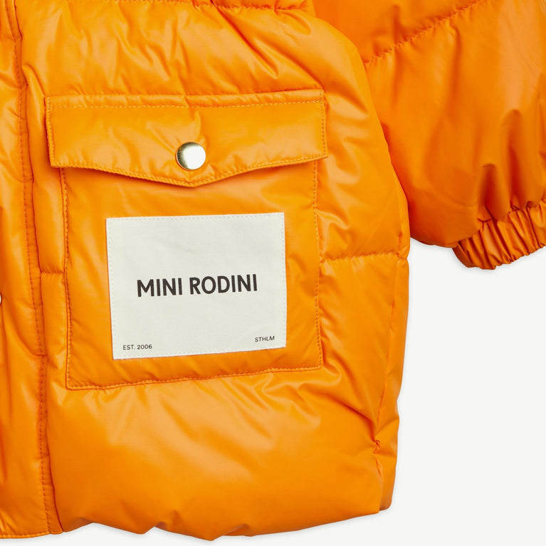 Mini Rodini - Winterjacke aus recyceltem Material in Orange - 3-5 Jahre (104/110) - 7332754619546 - littlehipstar.com