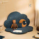 Nobodinoz - Cloud Faltbare Spielmatte aus Baumwolle - Gold Stella & Night Blue - 8435574925367 - littlehipstar.com