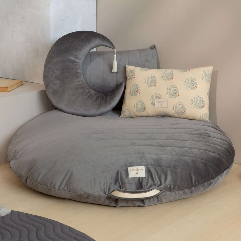 Nobodinoz - Savanna - Sahara Sitzkissen aus Samt - Olive Green - 8435574920645 - littlehipstar.com