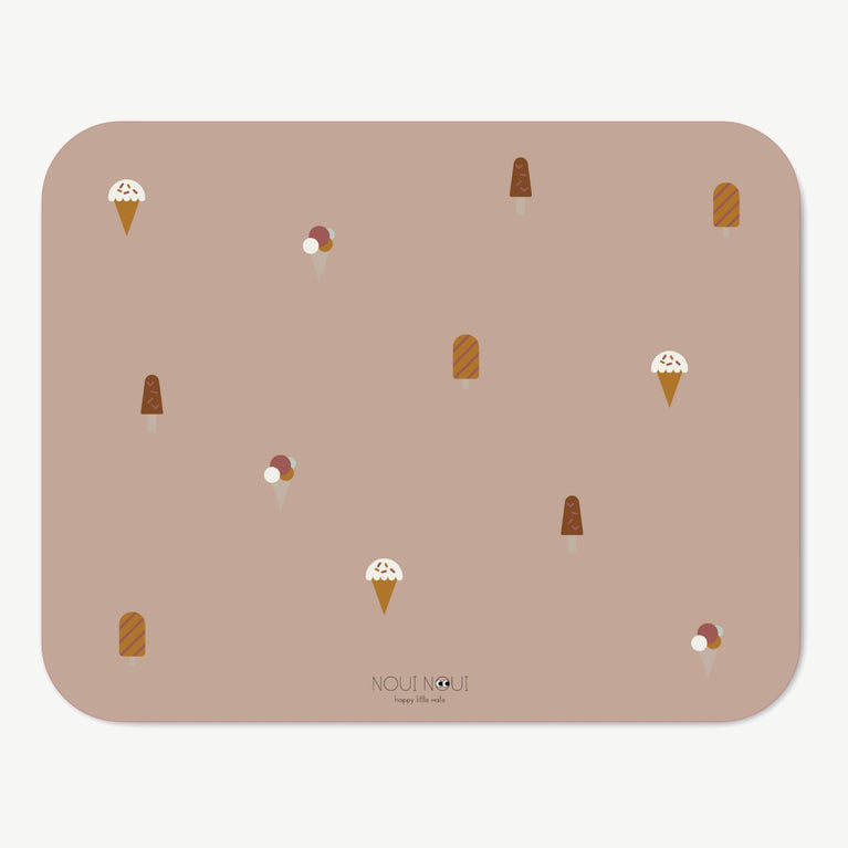 Noui Noui - Bodenmatte aus Vinyl - Ice Cream - Old Rose - 4260686890708 - littlehipstar.com