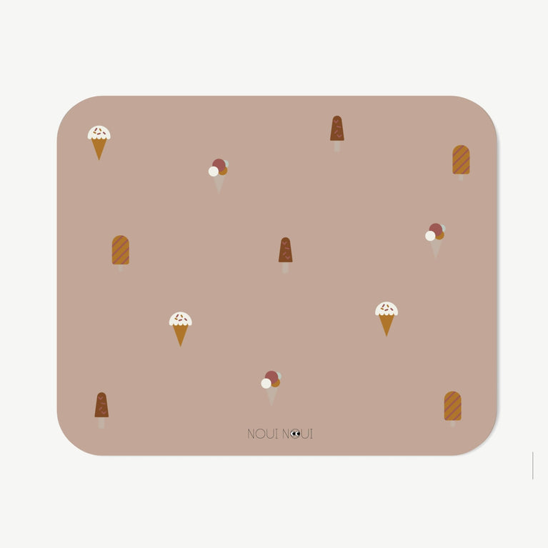 Noui Noui - XL Tischset aus Vinyl - Ice Cream - Old Rose - 4260686890647 - littlehipstar.com