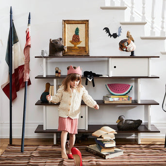 Oeuf - Mini Library Bücherregal aus Holz - (B)150 x (H)106,5 x (T)35,5 cm - Birke - 876051000715 - littlehipstar.com