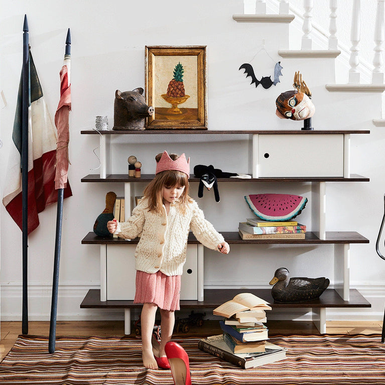 Oeuf - Mini Library Bücherregal aus Holz - (B)150 x (H)106,5 x (T)35,5 cm - Birke - 876051000715 - littlehipstar.com