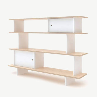 Oeuf - Mini Library Bücherregal aus Holz - (B)150 x (H)106,5 x (T)35,5 cm - Birke - 876051000715 - littlehipstar.com
