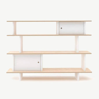 Oeuf - Mini Library Bücherregal aus Holz - (B)150 x (H)106,5 x (T)35,5 cm - Birke - 876051000715 - littlehipstar.com