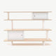 Oeuf - Mini Library Bücherregal aus Holz - (B)150 x (H)106,5 x (T)35,5 cm - Birke - 876051000715 - littlehipstar.com