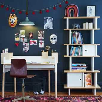 Oeuf - Mini Library Bücherregal aus Holz - (B)74,5 x (H)164 x (T)35,5 cm - Birke - 876051003044 - littlehipstar.com
