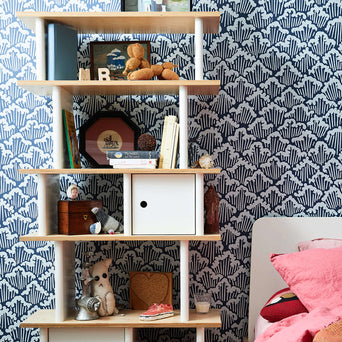 Oeuf - Mini Library Bücherregal aus Holz - (B)74,5 x (H)164 x (T)35,5 cm - Birke - 876051003044 - littlehipstar.com