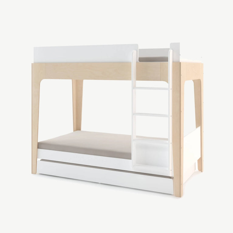 Oeuf - Perch - Trundle Rollbett aus Holz in Weiß - 90 x 190 cm - 876051005031 - littlehipstar.com