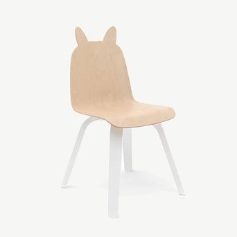 Oeuf - Play Hase Kinderstühle aus Holz - 2er-Set - (B)33 x (H)61 x (T)25,5 cm - Birke - 876051002009 - littlehipstar.com