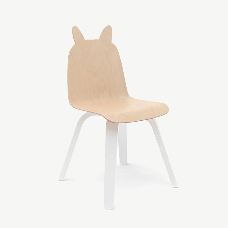 Oeuf - Play Hase Kinderstühle aus Holz - 2er-Set - (B)33 x (H)61 x (T)25,5 cm - Birke - 876051002009 - littlehipstar.com