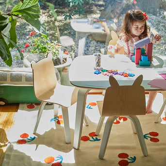 Oeuf - Play Hase Kinderstühle aus Holz - 2er-Set - (B)33 x (H)61 x (T)25,5 cm - Birke - 876051002009 - littlehipstar.com