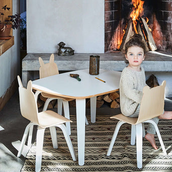 Oeuf - Play Kindertisch aus Holz in Weiß - (B)84,4 x (H)46,3 x (T)69,2 cm - 876051001972 - littlehipstar.com