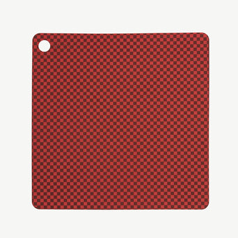 Checker Karierte Tischsets aus Silikon - 2er-Set