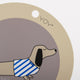 OYOY - Dackel Slinkii Tischset aus Silikon in Beige - 5712195005795 - littlehipstar.com