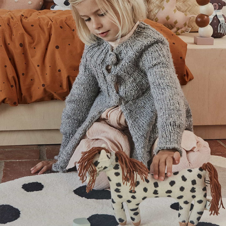 Darling Kissen - Little Pelle Pony in Offwhite/ Schwarz