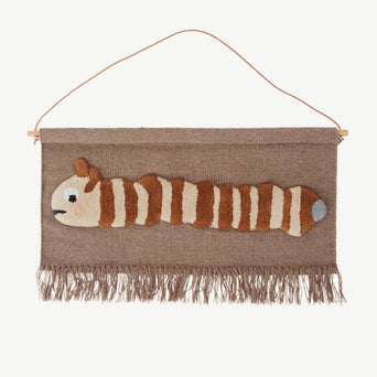 OYOY - Leo Larva Wandteppich aus Wollmix in Altrosa - 5712195030209 - littlehipstar.com