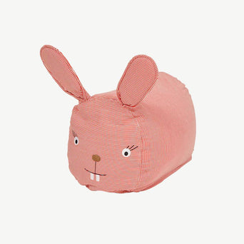OYOY - Rosy Rabbit Sitzkissen aus Baumwolle in Rot - 5712195062811 - littlehipstar.com