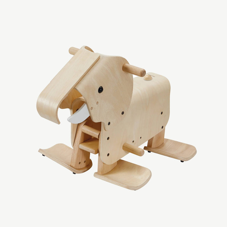 PlanToys - Schaukeltier Gehender Elefant aus Holz - 8854740035035 - littlehipstar.com