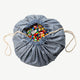 Play & Go - 2-in-1 Aufbewahrungsbeutel - Grid - Dusty Blue - 4897095301565 - littlehipstar.com